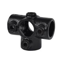 Doos T-stuk met zij-uitgang - zwart-A / 21,3 mm (80 stuks)